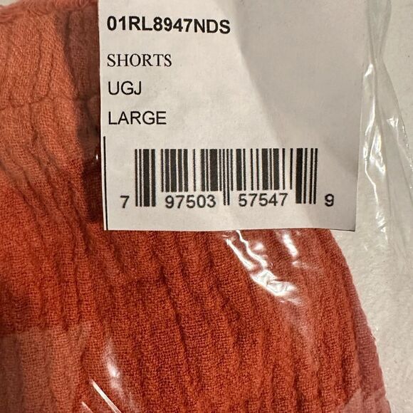 NWT Blank NYC Women’s High Rise Elastic Waist Raw Hem ShortsBurnt Orange - Large - Picture 4 of 5